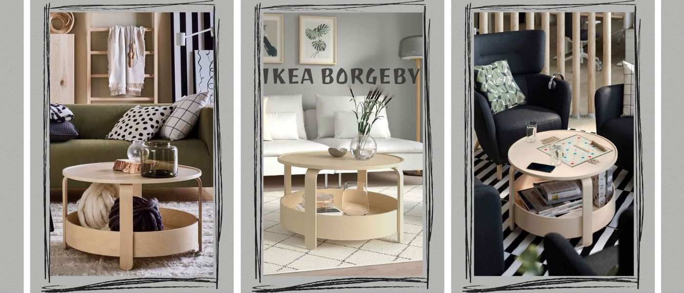 میز جلو مبلی ایکیا مدل IKEA BORGEBY